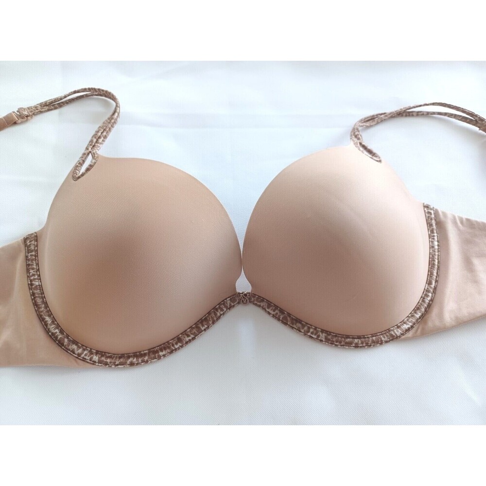 Victoria Secret 34DD bra Very sexy Push up sexy little things women's nude beige